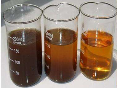 spécifications techniques de l'huile usée après filtration