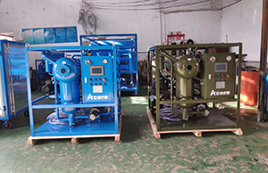 deux ensembles DVTP-50 (3000LPH) Vente de purificateurs d'huile de transformateur à la Thaïlande