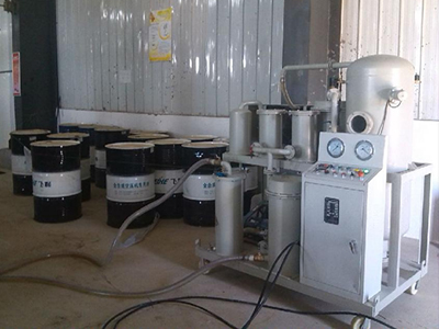 machine de purificateur d'huile de lubrification sous vide