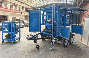 Vente d'une pompe à vide VPS500 (500 m³/h) et d'un purificateur d'huile de transformateur MTP70 (4 200 l/h) en Géorgie