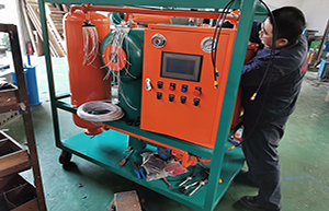 machine de filtration d'huile de transformateur avec système de régénération vente au mexique