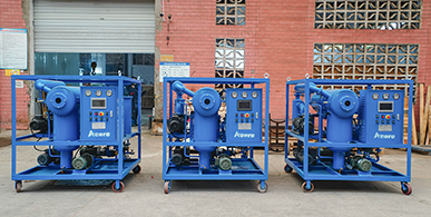 3 ensembles de ventes de machines de traitement d'huile de transformateur DVTP50 (3000LPH) au Brésil