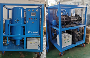  6000L / H système de traitement d'huile de transformateur et 1000m3 / h vente de machines à pompe à vide au pérou