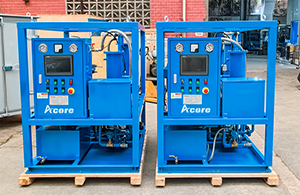 Ventes de purificateurs d'huile centrifuges DCS-30 (3000 L/h) au Royaume-Uni