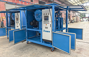 Ventes du système de purification d'huile pour transformateur DVTP300 en Biélorussie