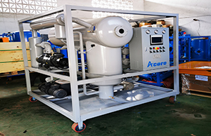 purificateur d'huile de transformateur dvtp150(9000l/h) et chariot de filtre à huile pt300 (18000l/h) au brésil