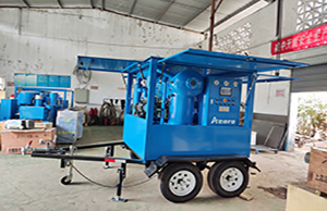 Ventes de machines mobiles de traitement d'huile de transformateur MTP70 (4200LPH) au Congo, en Afrique
