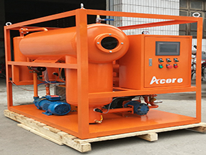 purificateur d'huile de lubrification de turbine Acore pour la déshydratation, le rinçage et le nettoyage