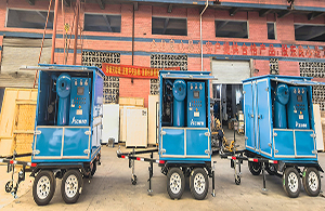 Ventes aux Émirats arabes unis d'une installation mobile de purification d'huile pour transformateur MTP100 (6 000 LPH)